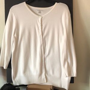 Woman’s 3/4 length button up sweater
